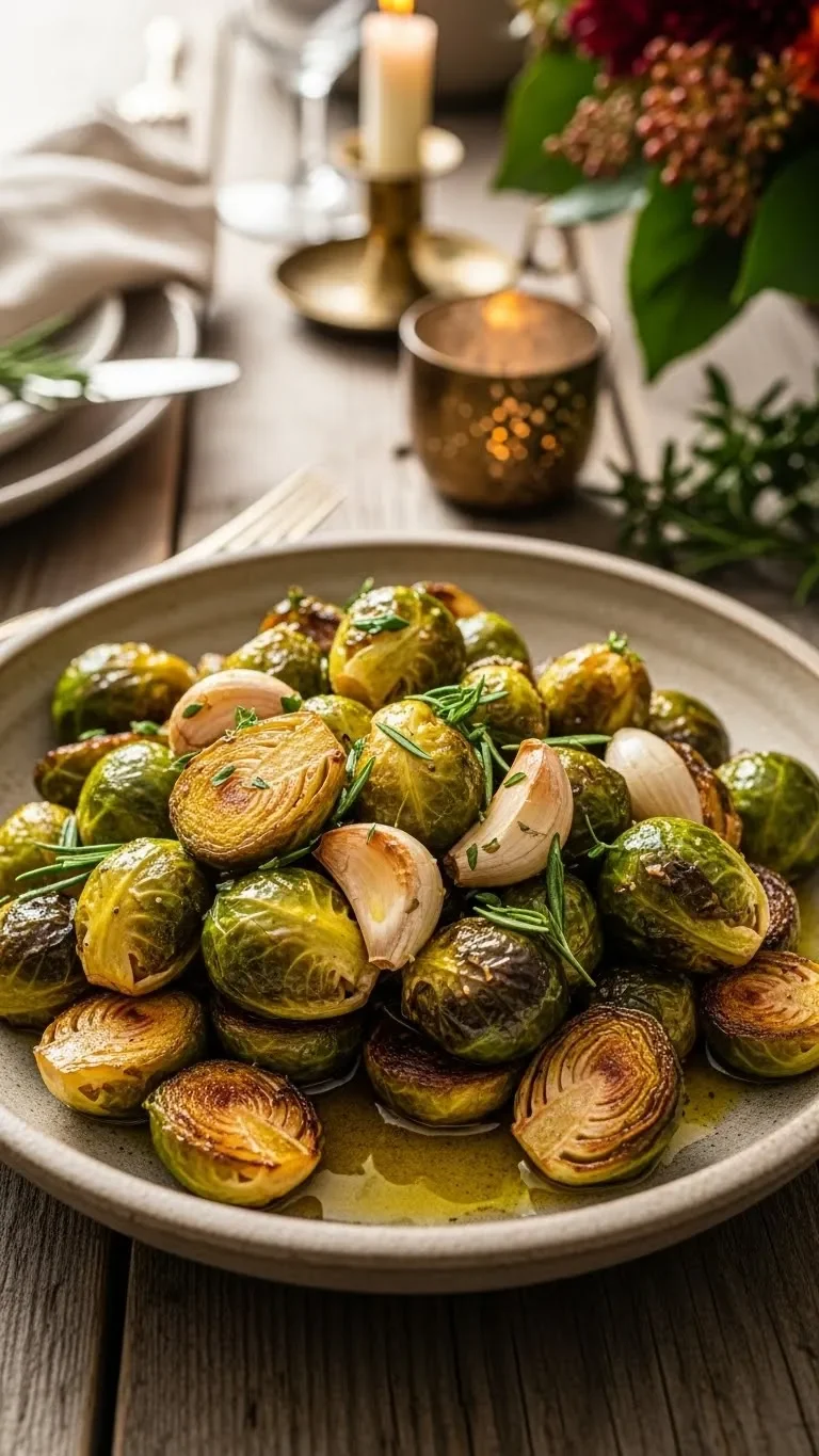 5. Garlic Roasted Brussels Sprouts