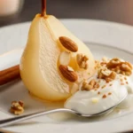 Poached Pears with Greek Yogurt