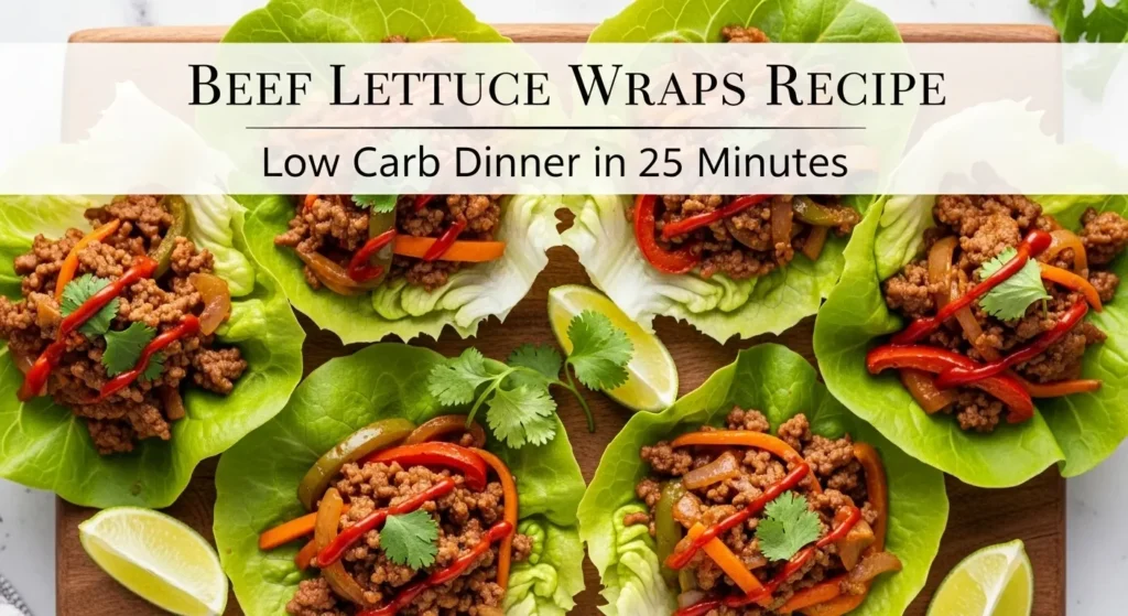 Beef Lettuce Wraps Recipe Low Carb Dinner in 25 Minutes