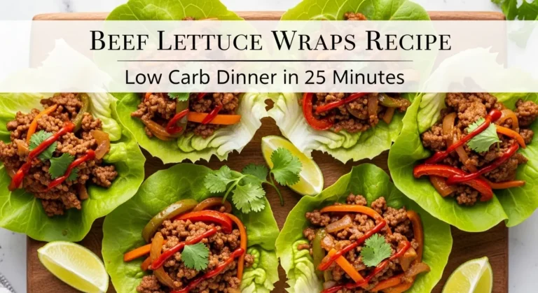 Beef Lettuce Wraps Recipe Low Carb Dinner in 25 Minutes