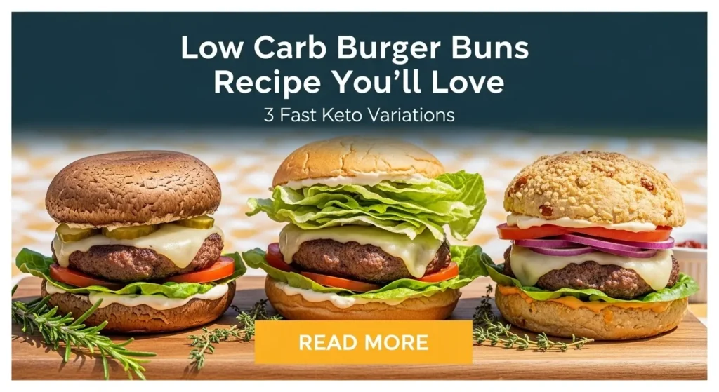 Low Carb Burger Buns Recipe You’ll Love – 3 Fast Keto Variations