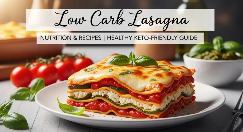 Low Carb Lasagna Recipe & Nutrition | Keto-Friendly, Gluten-Free, High-Protein Guide