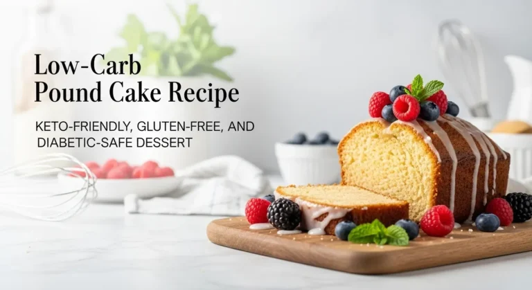 Low-Carb Pound Cake Recipe Keto-Friendly, Gluten-Free, and Diabetic-Safe Dessert