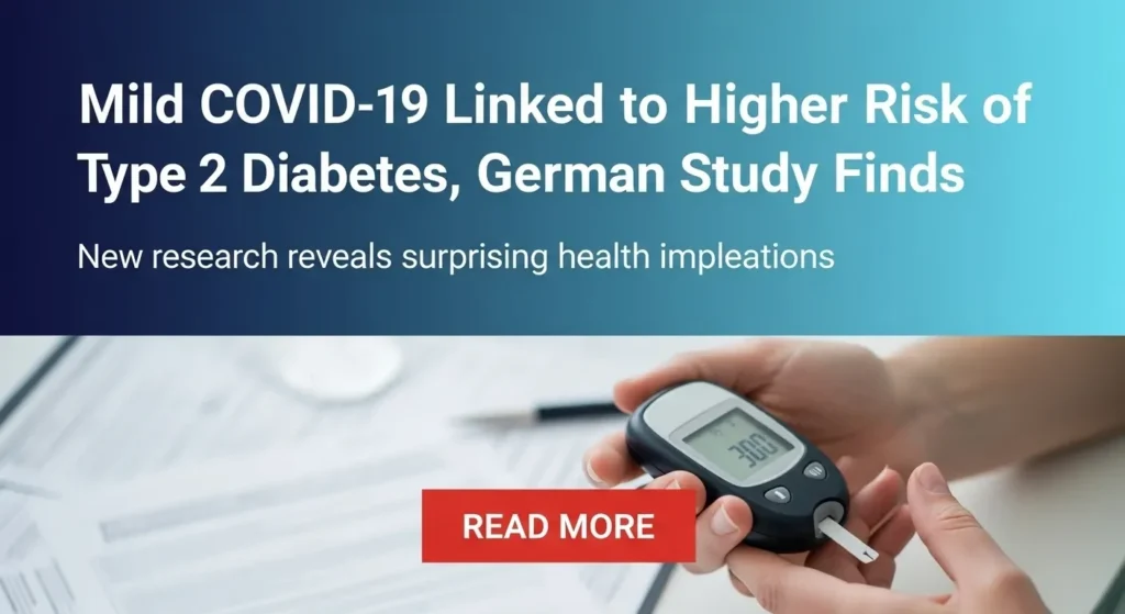 Mild COVID-19 Linked to Higher Risk of Type 2 Diabetes, German Study Finds